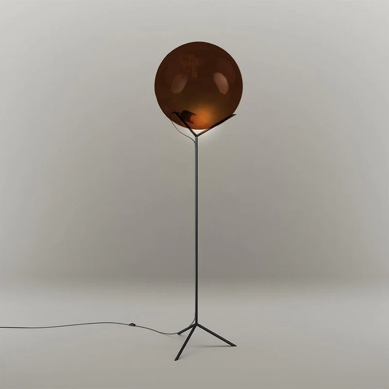 s.luce Stehleuchte Orb Poseidon mit Glaskugel 175cm