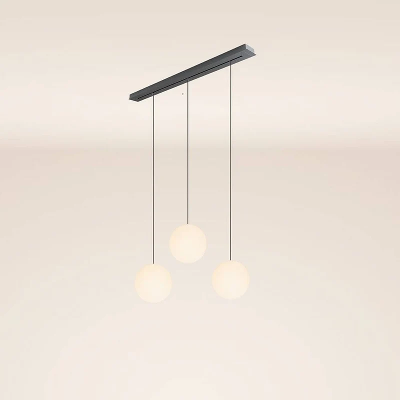s.luce Orb 3-flammig Ø 30 Esstisch-Pendelleuchte 120cm