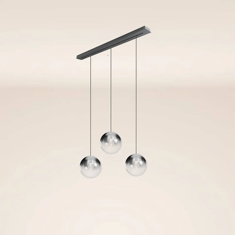 s.luce Orb 3-flammig Ø 30 Esstisch-Pendelleuchte 120cm