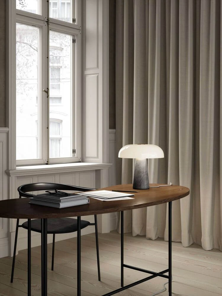 Glossy Marmor Tischlampe