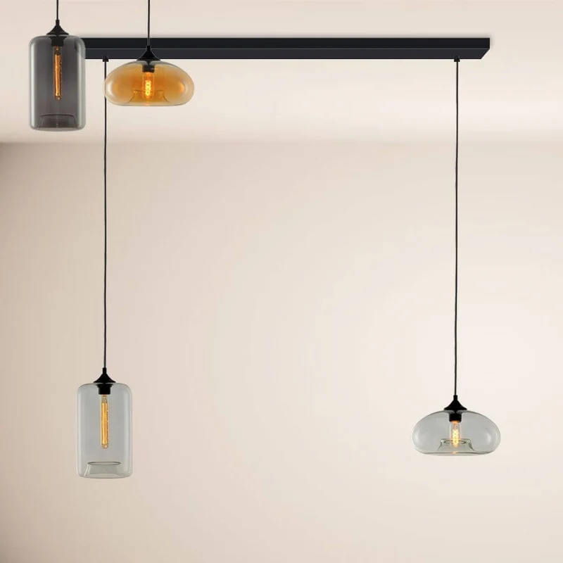 s.luce Cruet Esszimmerlampe 2 bis 5-flammig Balken 160cm