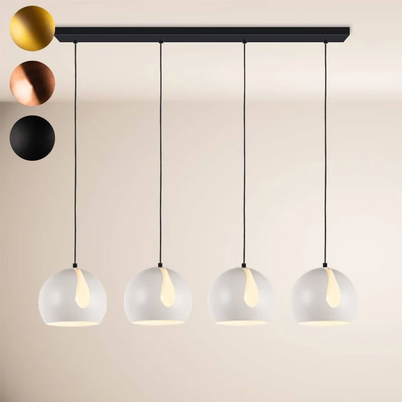 s.luce Ball Esstisch-Hängeleuchte Ø 30cm drehbarer Schirm 160cm Baldachin