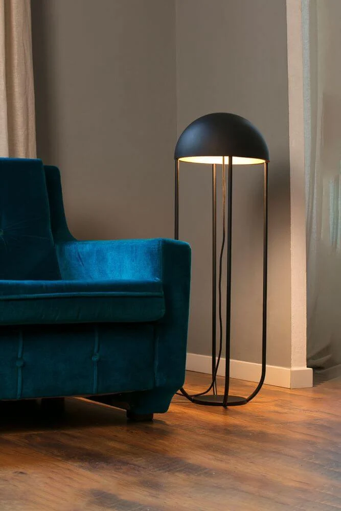 Jellyfish LED Stehleuchte Schwarz, Gold