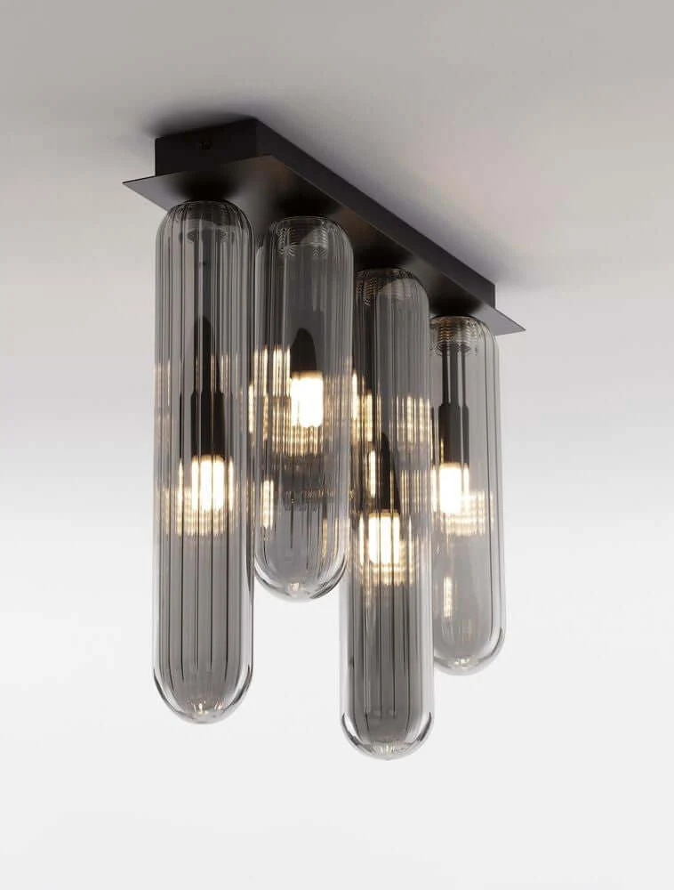 Gustave LED Deckenleuchte Rauchgrau