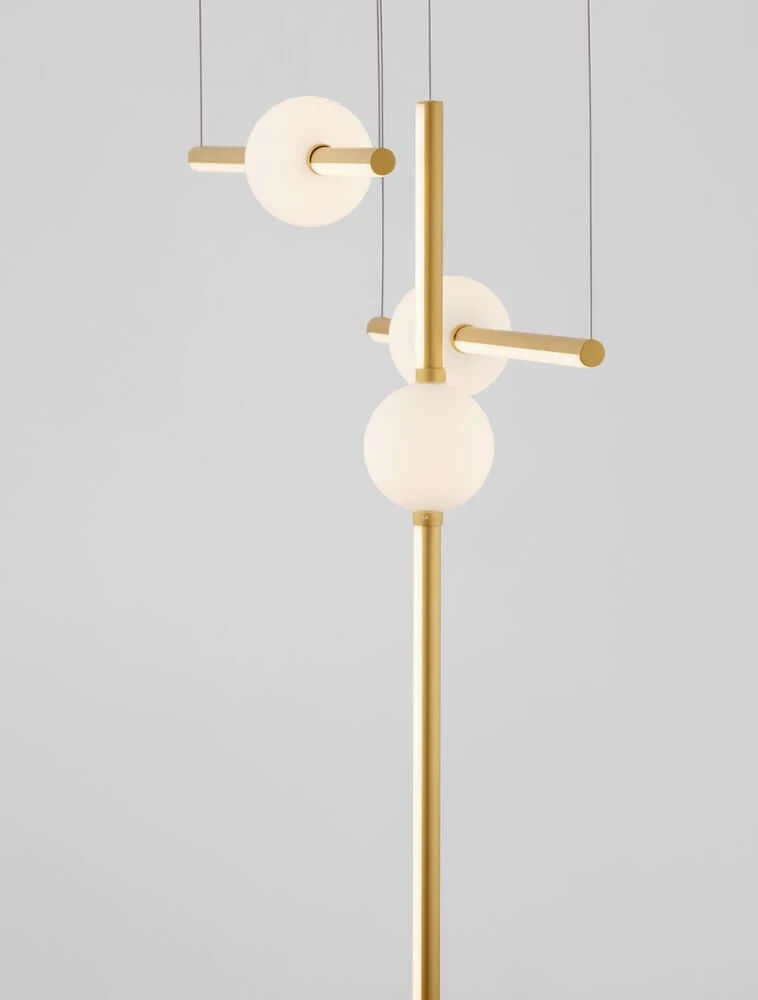 Acrobat LED Pendelleuchte 6-flammig 3000K Schwarz