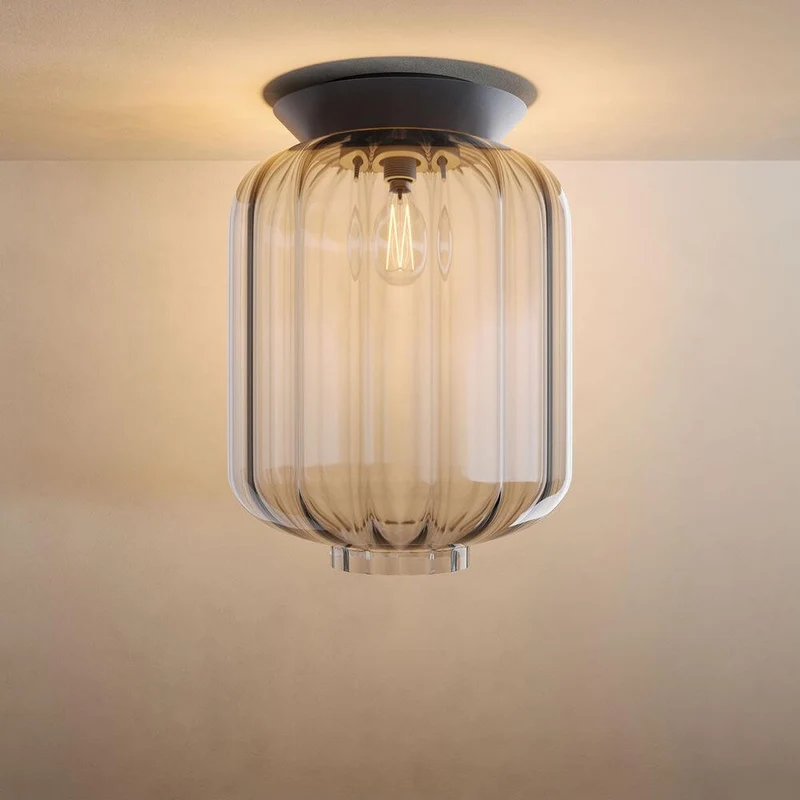 s.luce Velo Glas-Deckenleuchte E27