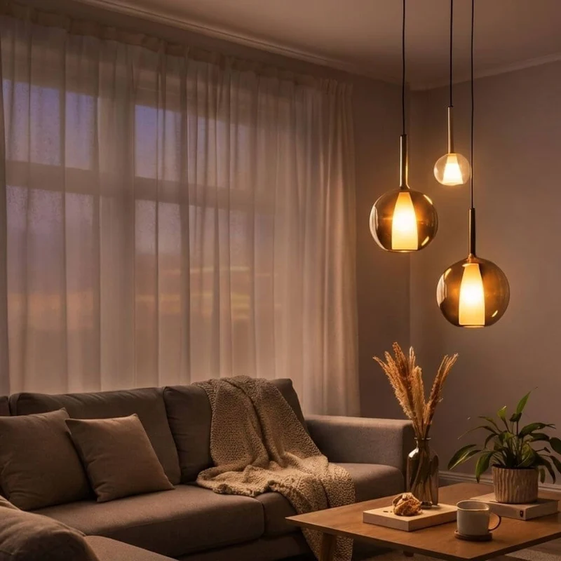 s.luce Belluna Glas-Pendelleuchte 150cm Textilkabel