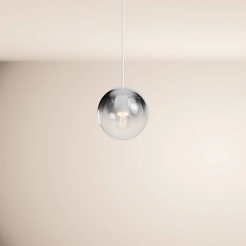 s.luce Orb Glaskugel Galerieleuchte Aufhängung 500cm Weiß