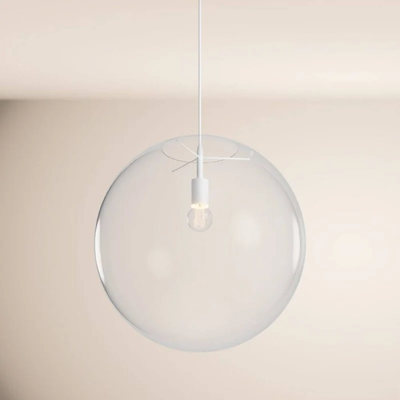 s.luce Orb Glaskugel Galerieleuchte Aufhängung 500cm Weiß