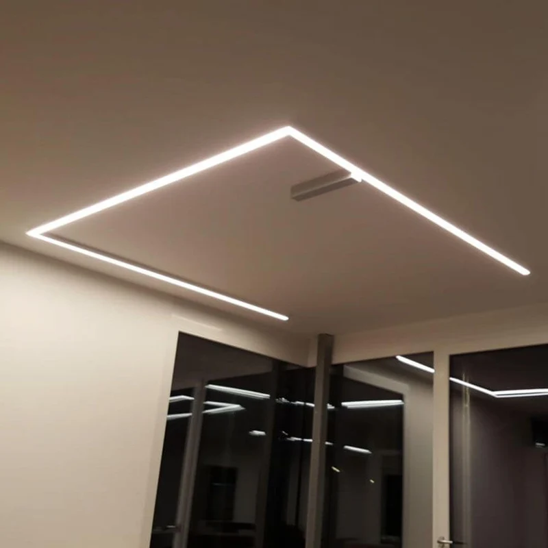 XXL Aufbauprofil 200cm Alu-eloxiert ohne Abdeckung für LED-Strips
