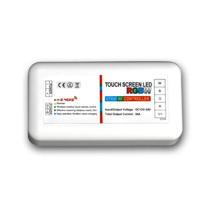 RGBW Funkcontroller mit Fernbedienung 12V-24V bis 10A