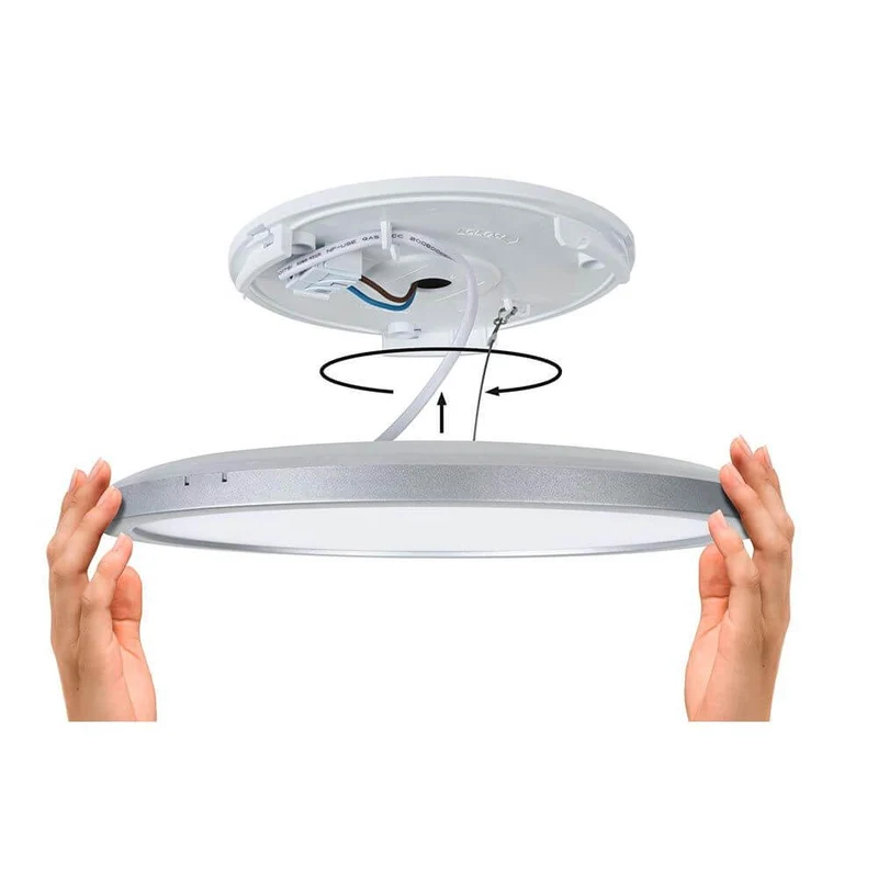 LED Panel Atria Shine Eckig Chrom-Matt