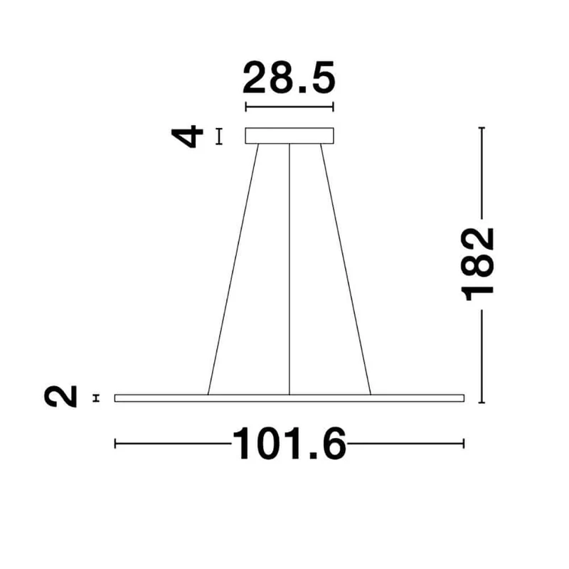 Oderick LED Hängelampe Schwarz