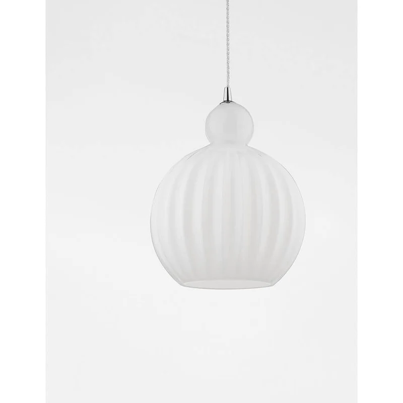 Odell Glas-Pendelleuchte Opal