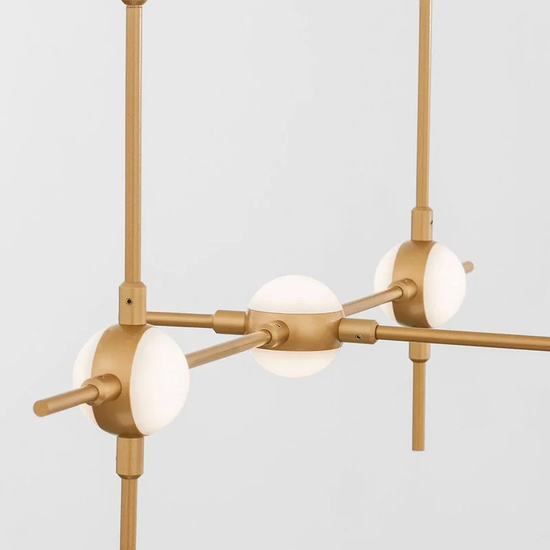 Atomo LED Hängeleuchte 106cm Gold