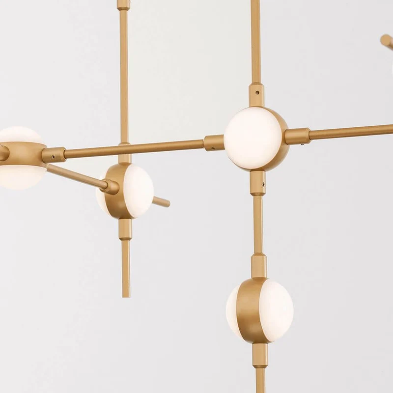 Atomo LED Hängeleuchte 106cm Gold