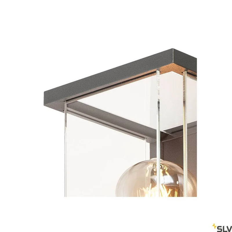 Quadrulo E27 Außen-Wandlampe Anthrazit