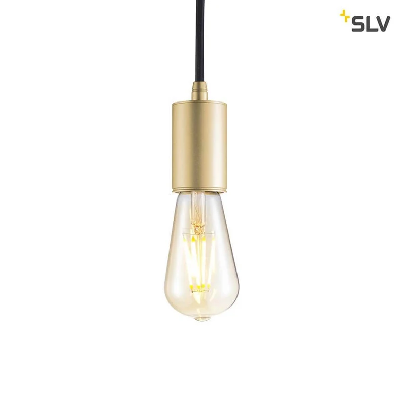 Fitu E27 Lampenfassung Soft Gold 5m mit offenen Kabelende