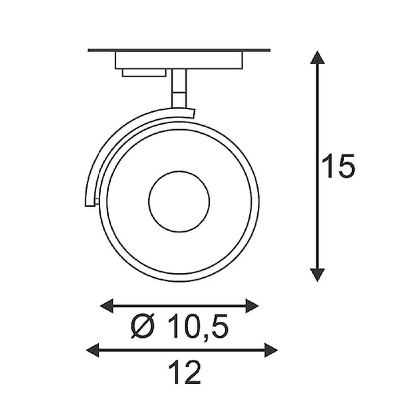 Kalu Track LEDPro Spot weiß 3000K inkl. 1P.-Adapter