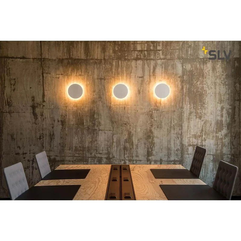 Plastra Gips Wandleuchte LED 3000K Rund Ø33cm