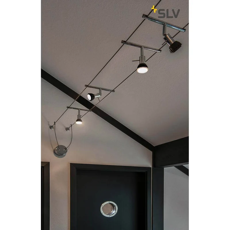 Syros Seilleuchte für Tenseo 12V-Seilsystem QR-C51 Chrom