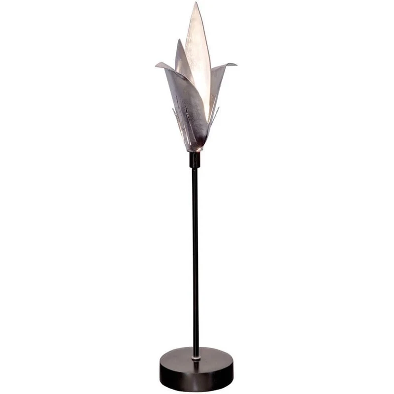 Tischleuchte Piccola Airone Eisen Schwarz-Silber