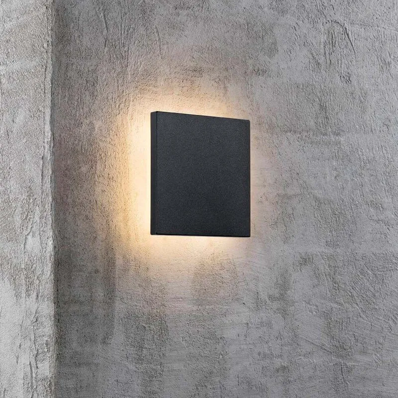 LED Wandaussenleuchte Artego IP54 Schwarz