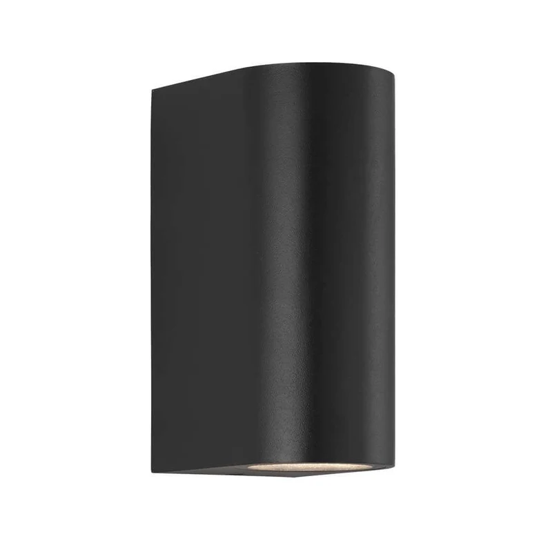 LED Außen-Wandleuchte Asbol IP44 Schwarz, Klar