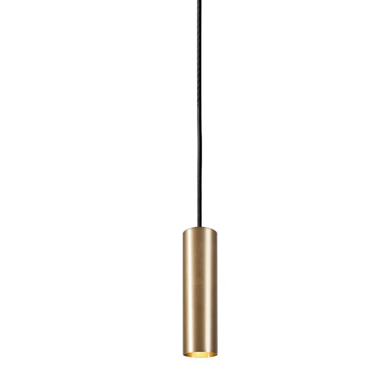 Hängeleuchte Eye M Ø 5,5cm Schwarz, Goldfarben