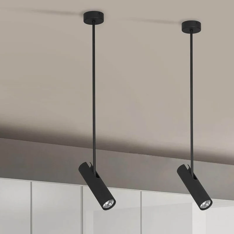 Eyes Deckenleuchte 77cm mit verstellbaren Spot Schwarz