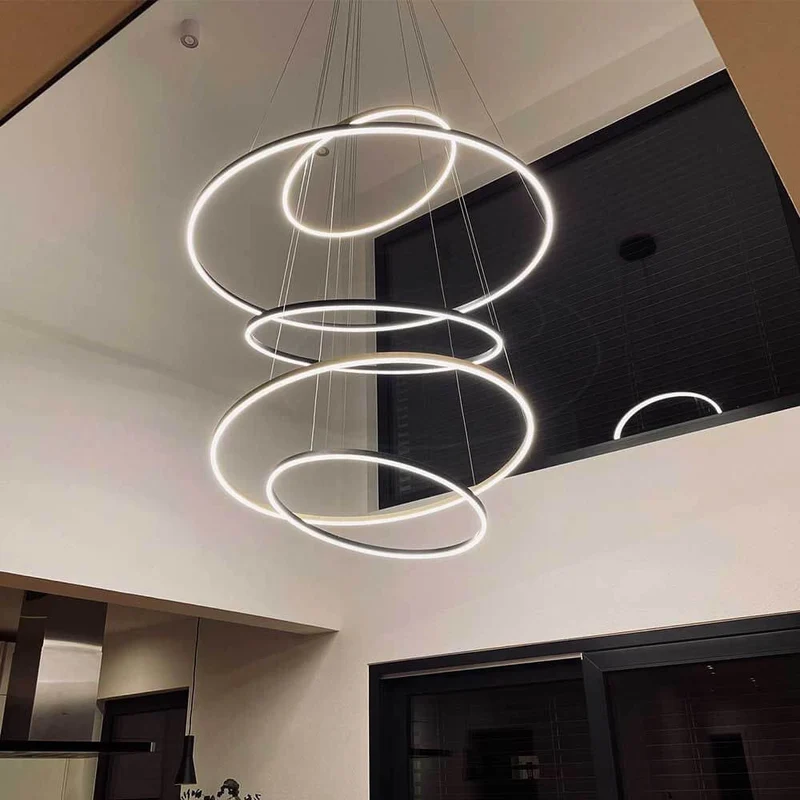 s.luce LED Ring Pendelleuchte rund Direkt oder Indirekt