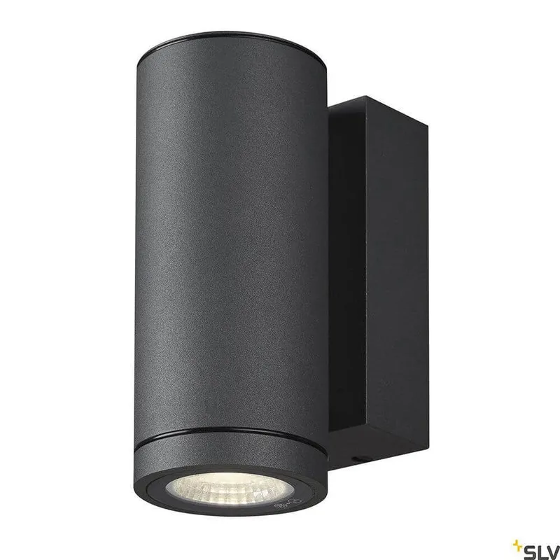 Enola LED Wandaufbauleuchte Round S Single Outdoor Anthrazit