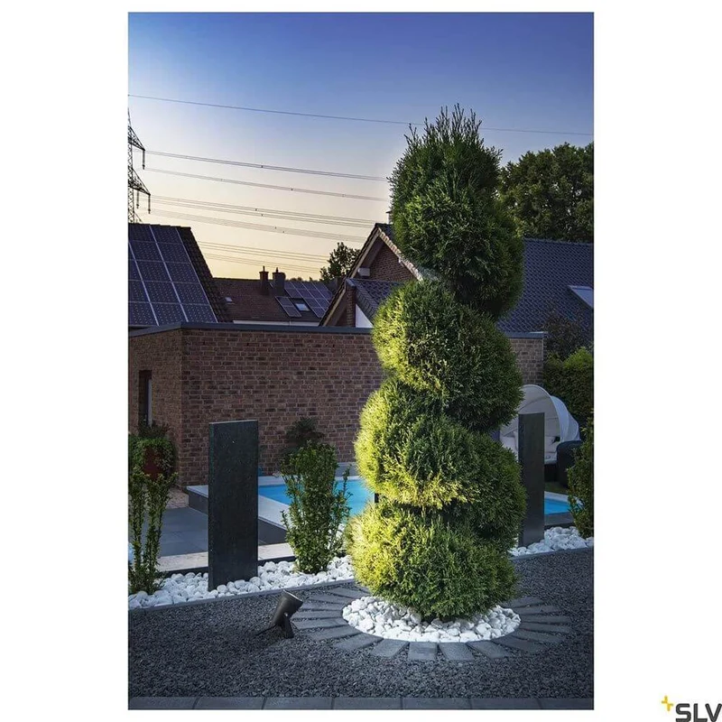 Samrina Single Outdoor Erdspießleuchte Schwarz