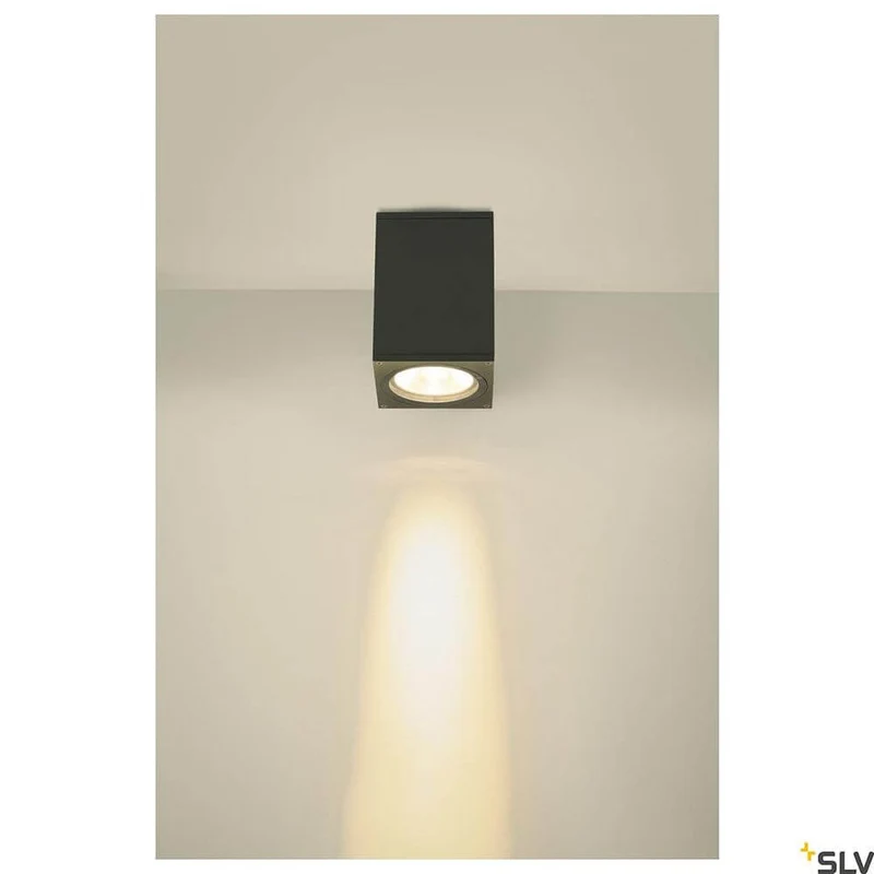 Enola Square Outdoor LED Deckenaufbauleuchte Anthrazit CCT
