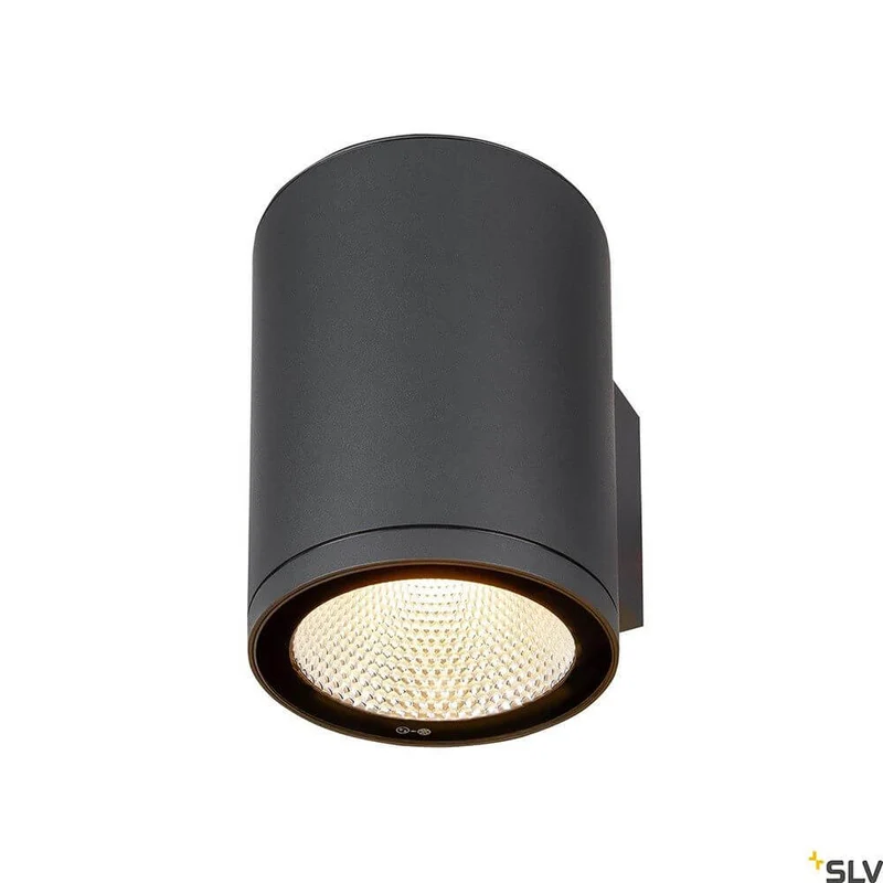 Enola Single Outdoor LED Wandaufbauleuchte CCT Anthrazit Round