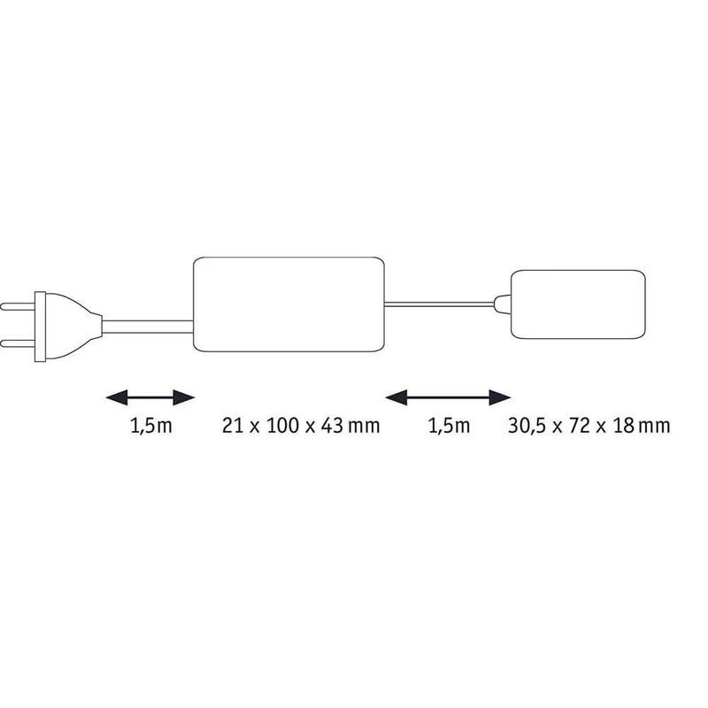 Clever Trafo 230V-12V 12W Weiß