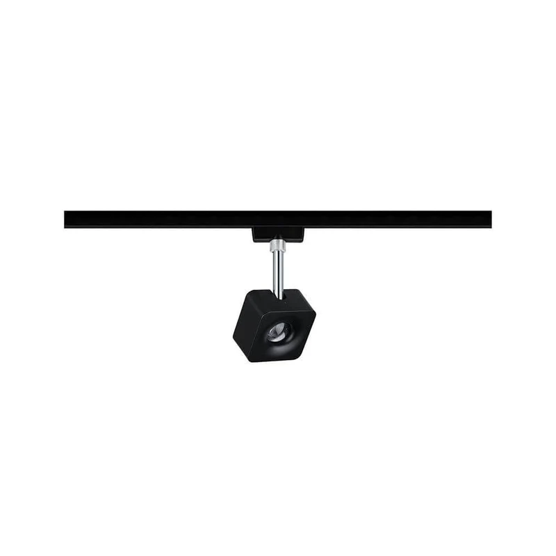 U-Rail LED Schienenspot Cube Spot Schwarz-Matt Dimmbar