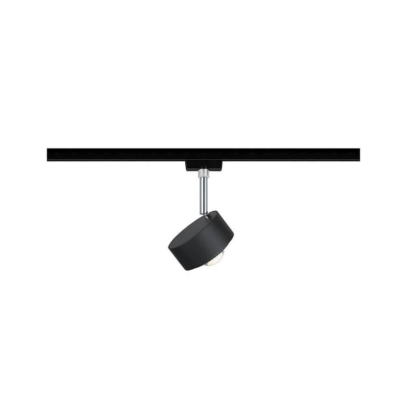 U-Rail LED Schienenspot Aldan Einzelspot Dimmbar Schwarz-Matt, Chrom