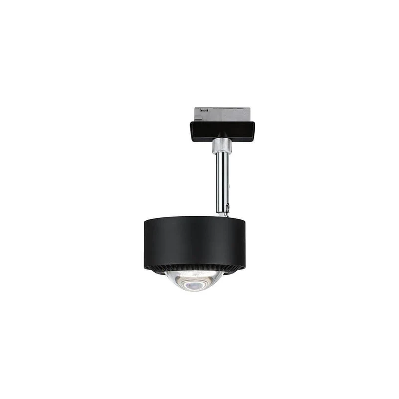 U-Rail LED Schienenspot Aldan Einzelspot Dimmbar Schwarz-Matt, Chrom