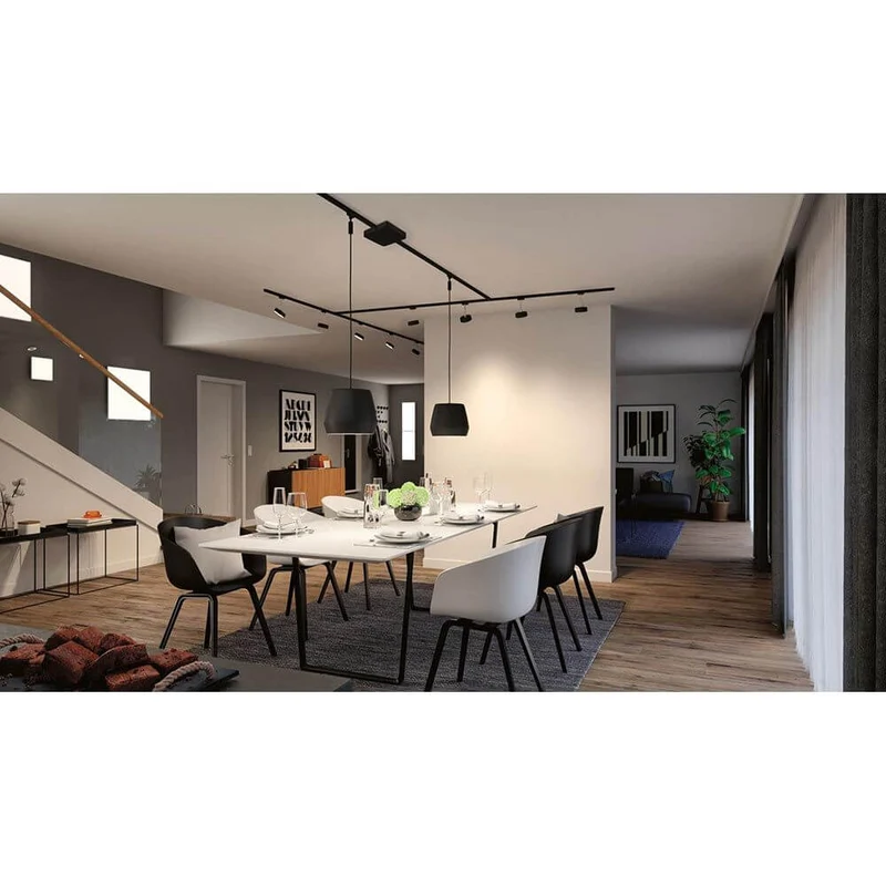 U-Rail Einspeisung Smart Home Zigbee Schwarz-Matt