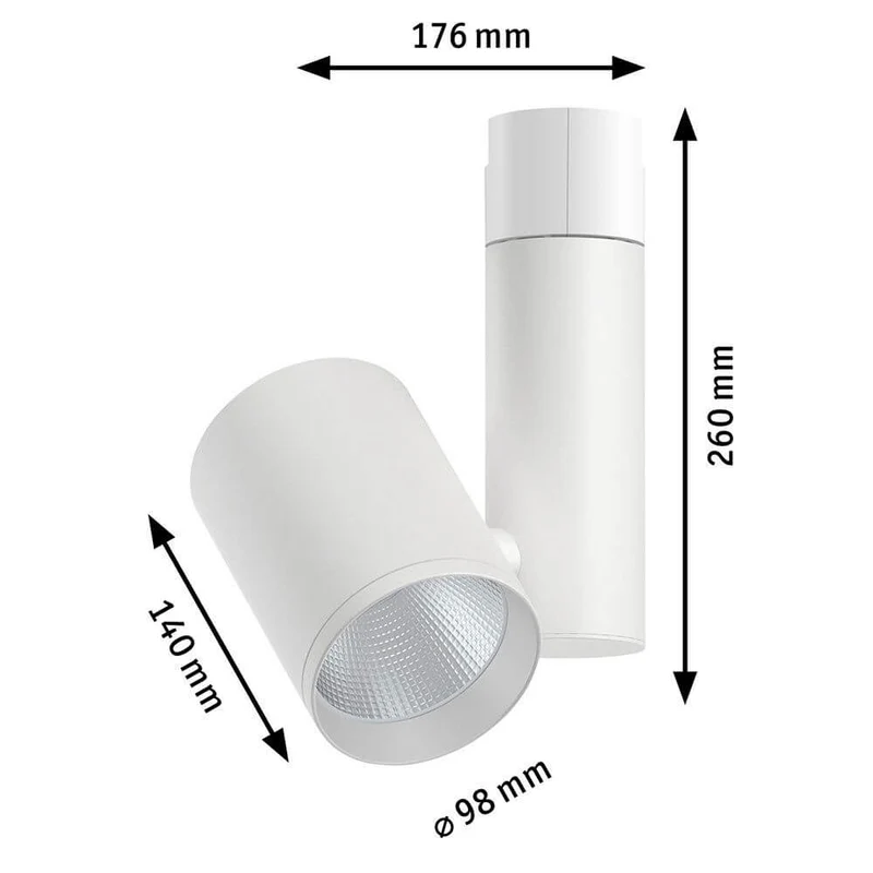 U-Rail Schienenspot LED Zeuz Einzelspot 15° Weiß