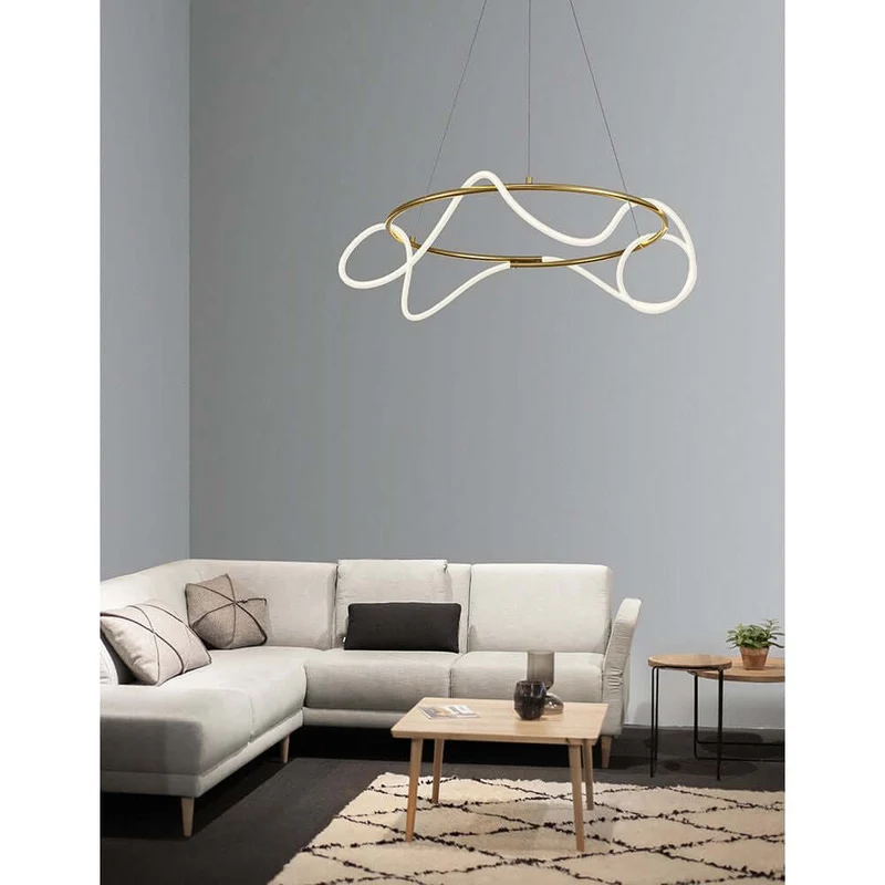 Tiriac LED Hängeleuchte Metall Ø 70cm