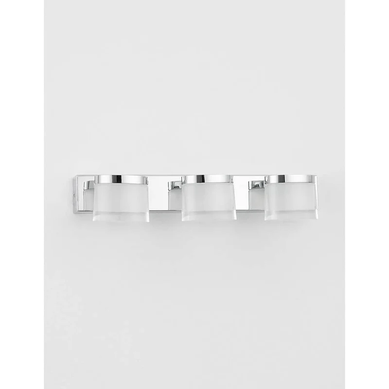 Sabia LED Bad Wandlampe 3-flammig Chrom, Klar