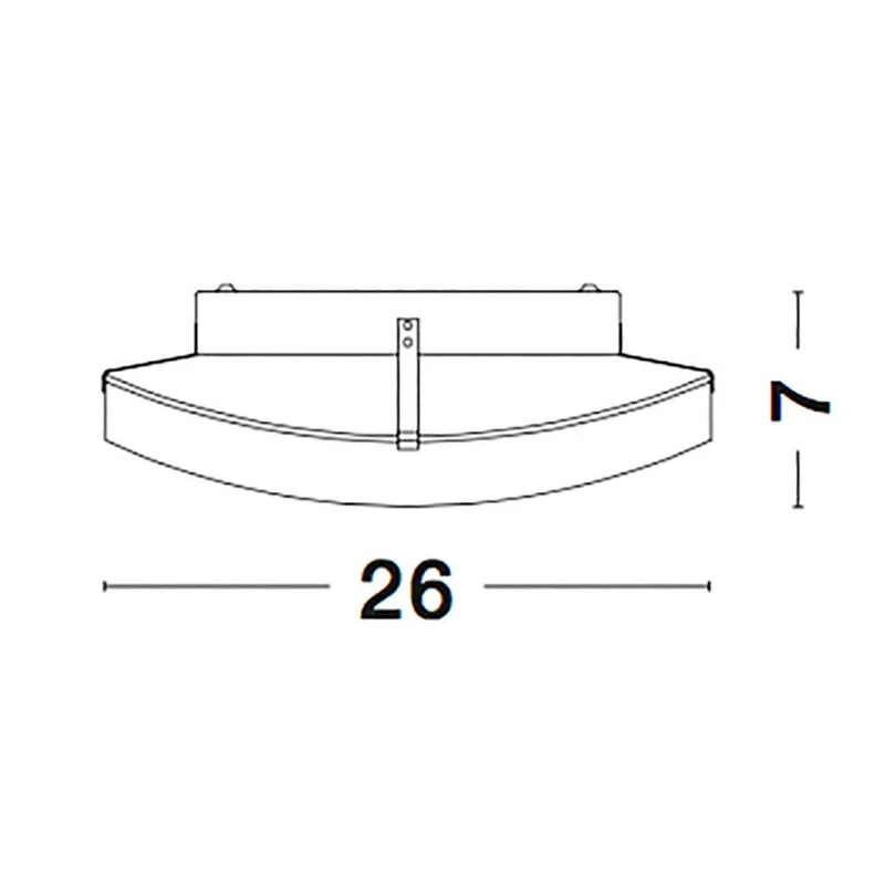 Quale Wandlampe Satiniertes Glas