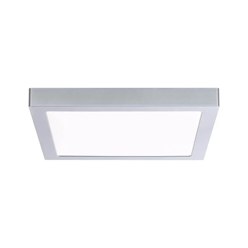 LED Panel Abia Eckig Satiniert, Chrom