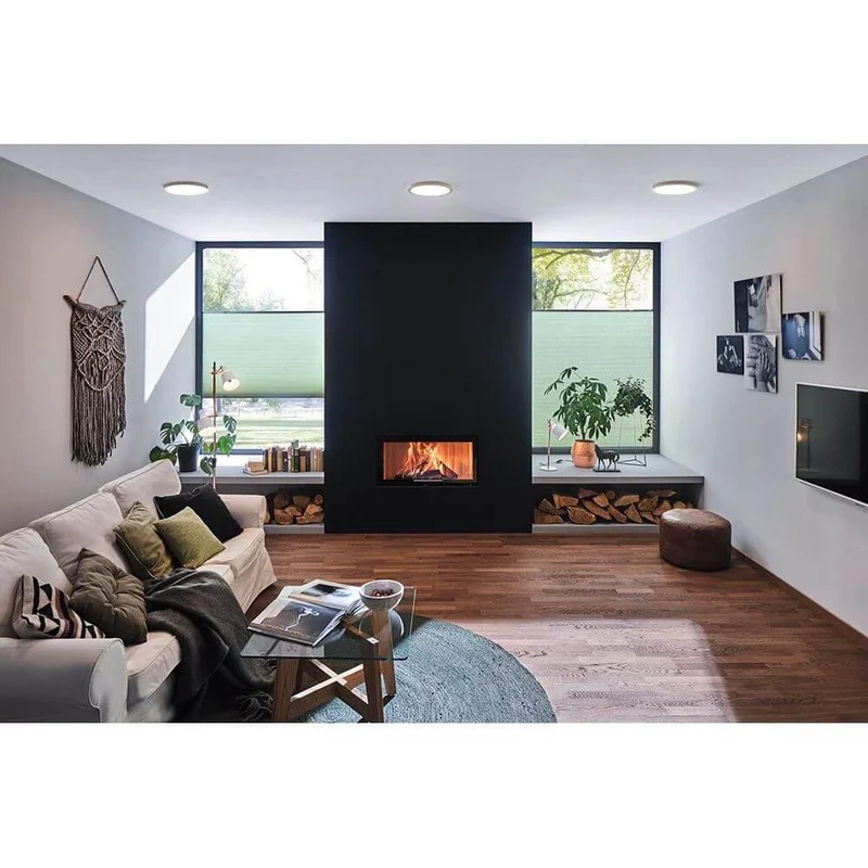 LED Panel Abia Rund Chrom-Matt Neutral-Weiß