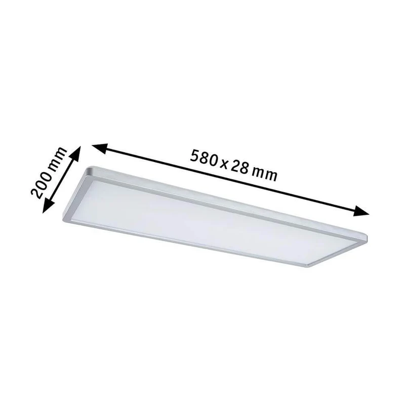 LED Panel Atria Shine Deckenleuchte RGBW Chrom-Matt
