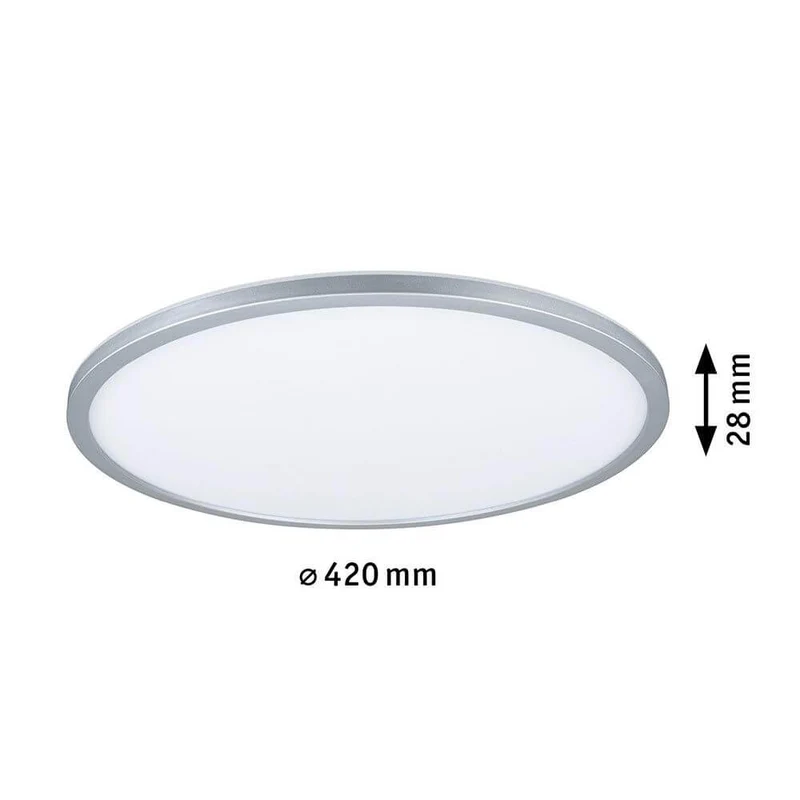 LED Panel Atria Shine Rund RGBW Dimmbar Chrom