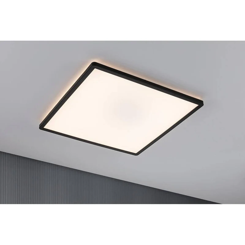 LED Panel Atria Shine Quadratisch Schwarz mit Stufen-Dimmer