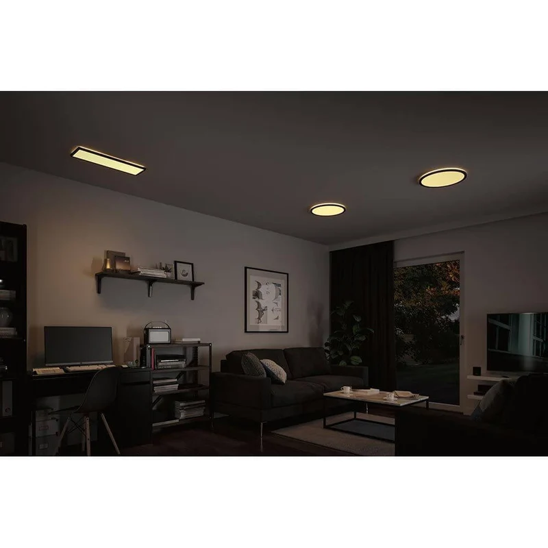 LED Panel mit 3 Stufen-Dimmer Atria Shine Schwarz